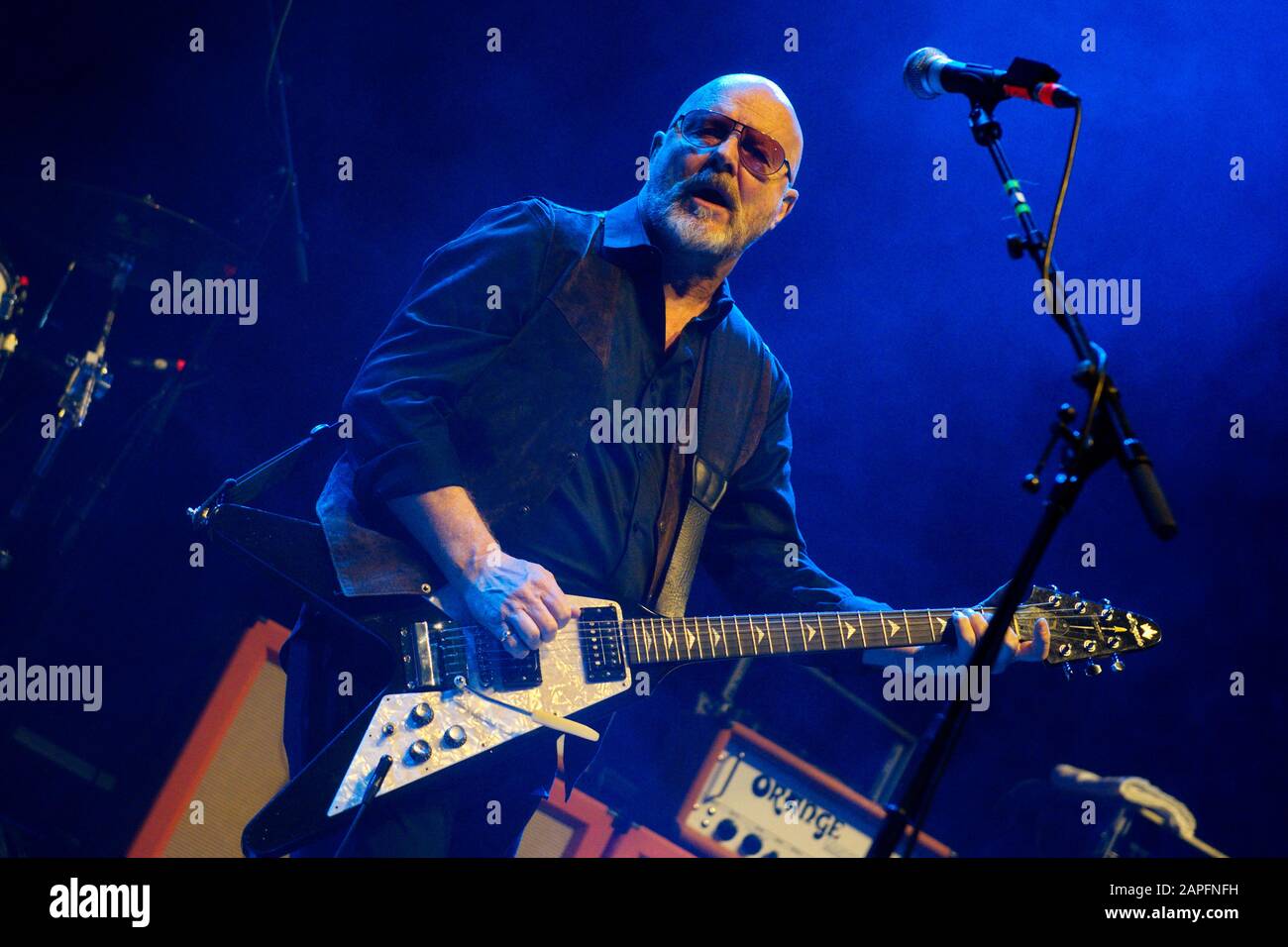 Andy Powell, de Wisbone Ash, vit au concert « Music & Stories 2020 » à Tempodrom. Berlin, 21 janvier 2020 | utilisation dans le monde entier Banque D'Images