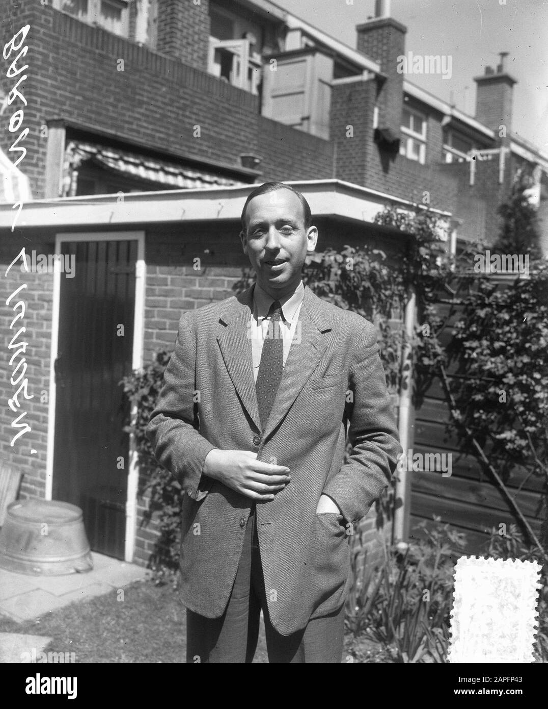 Baron van Lynden Date : 6 mai 1952 Nom personnel : Baron van Lynden Banque D'Images