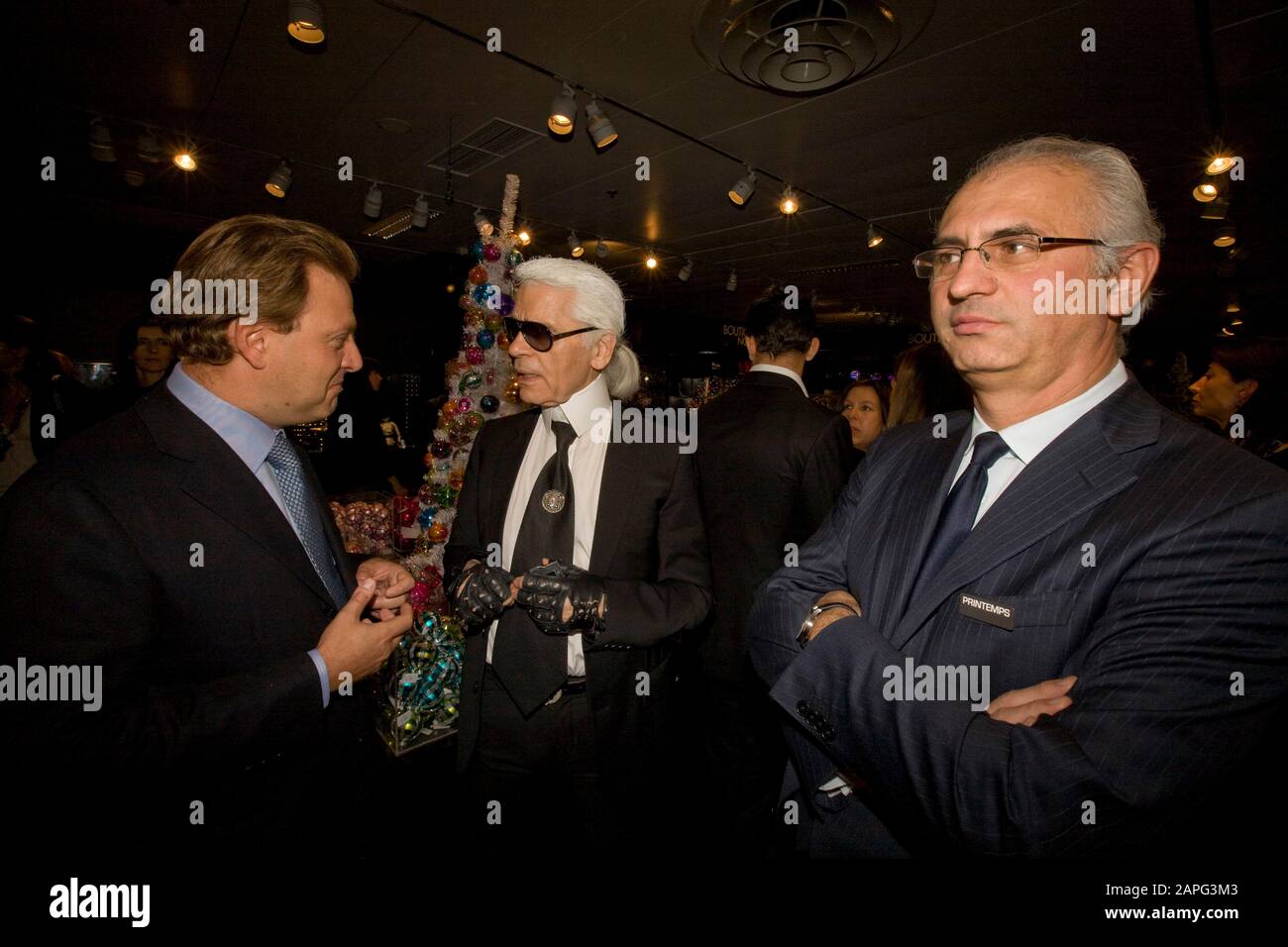 KARL LAGERFELD , PAOLO DE CESARE, MAURIZIO BORLETTI Banque D'Images