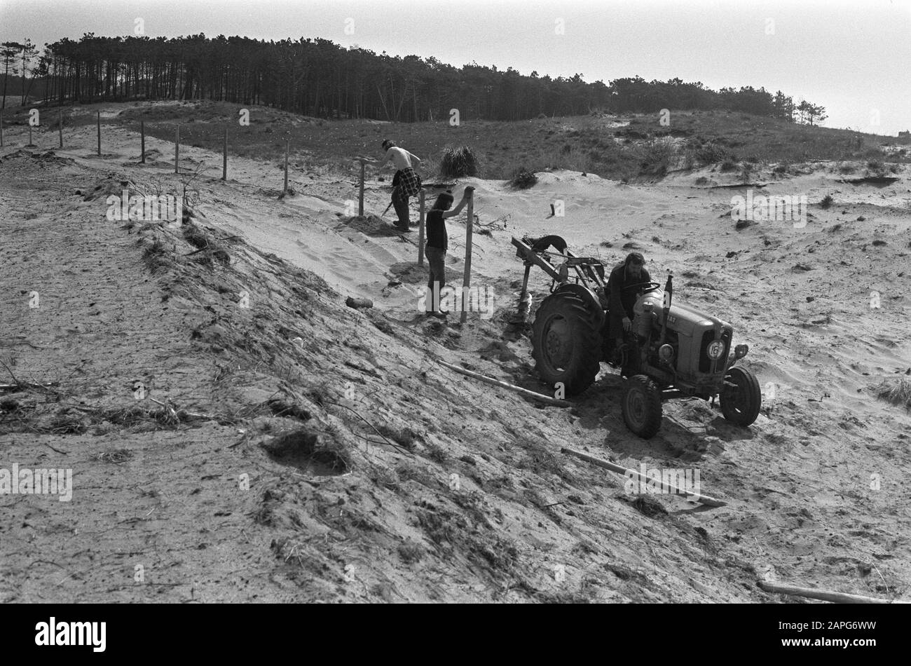 Circuit van Zandvoort renouvelé, travaux sur le circuit Date : 18 mai 1973 lieu : Noord-Holland, Zandvoort mots clés : circuits Banque D'Images