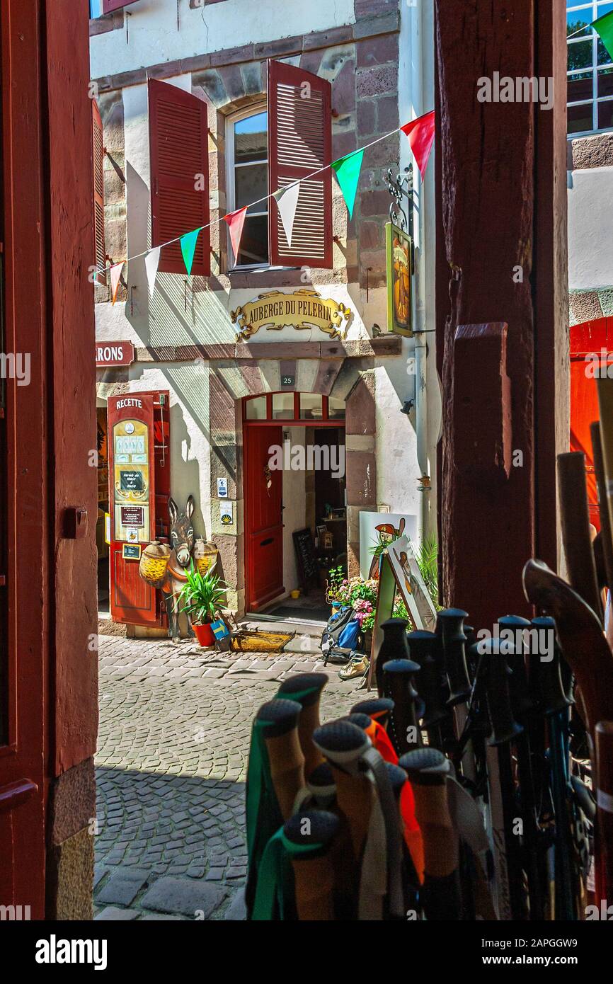 Chemin de Saint-Jacques, Saint Jean pied de Port Banque D'Images