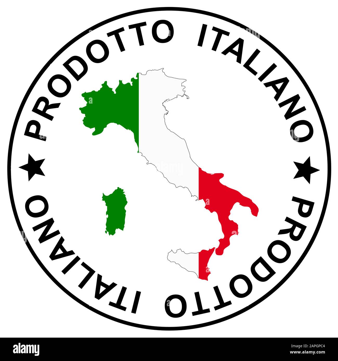 Patch ' Prodotto Italiano ' Illustration de Vecteur