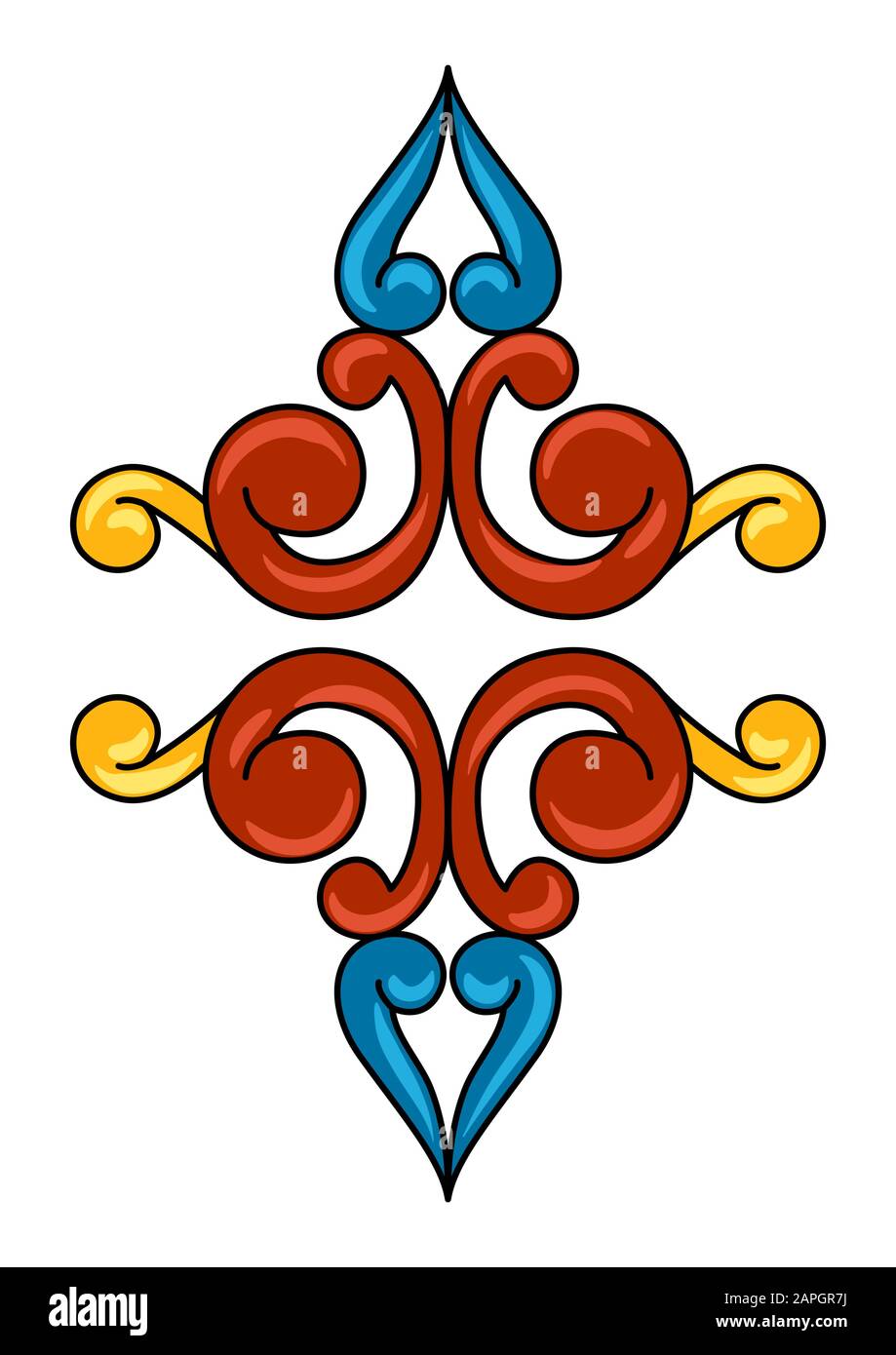 Décoration mexicaine de carreaux de céramique de talavera. Décoration folklorique ethnique. Illustration de Vecteur