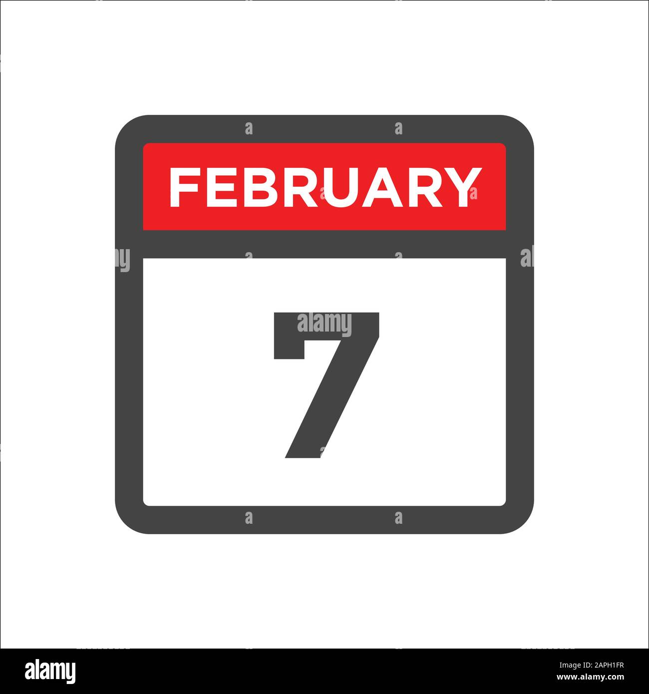 7 février 2021 Banque d'images vectorielles - Alamy