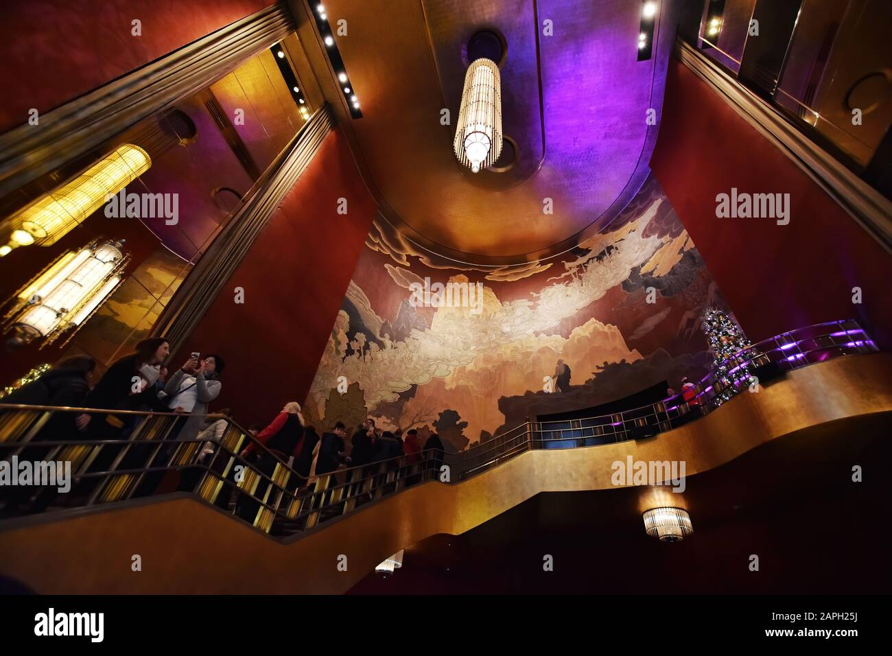 Manhattan, New York, NY, États-Unis - 5 décembre 2019. L'intérieur du radio City Music Hall autour de Noël, Midtown Manhattan, NY, États-Unis Banque D'Images