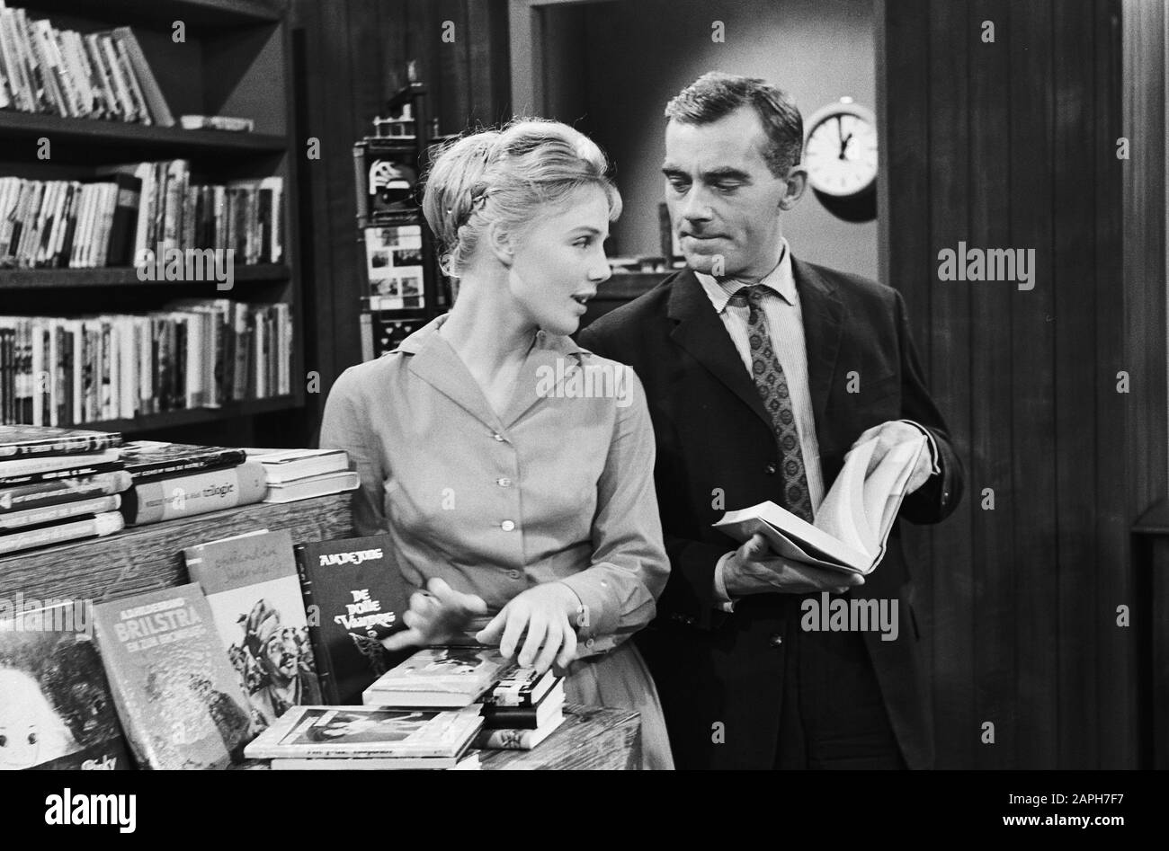 La diffusion télévisée de Beposter 7 novembre prochain Date : 24 septembre 1963 Mots-clés : Émissions de télévision Banque D'Images