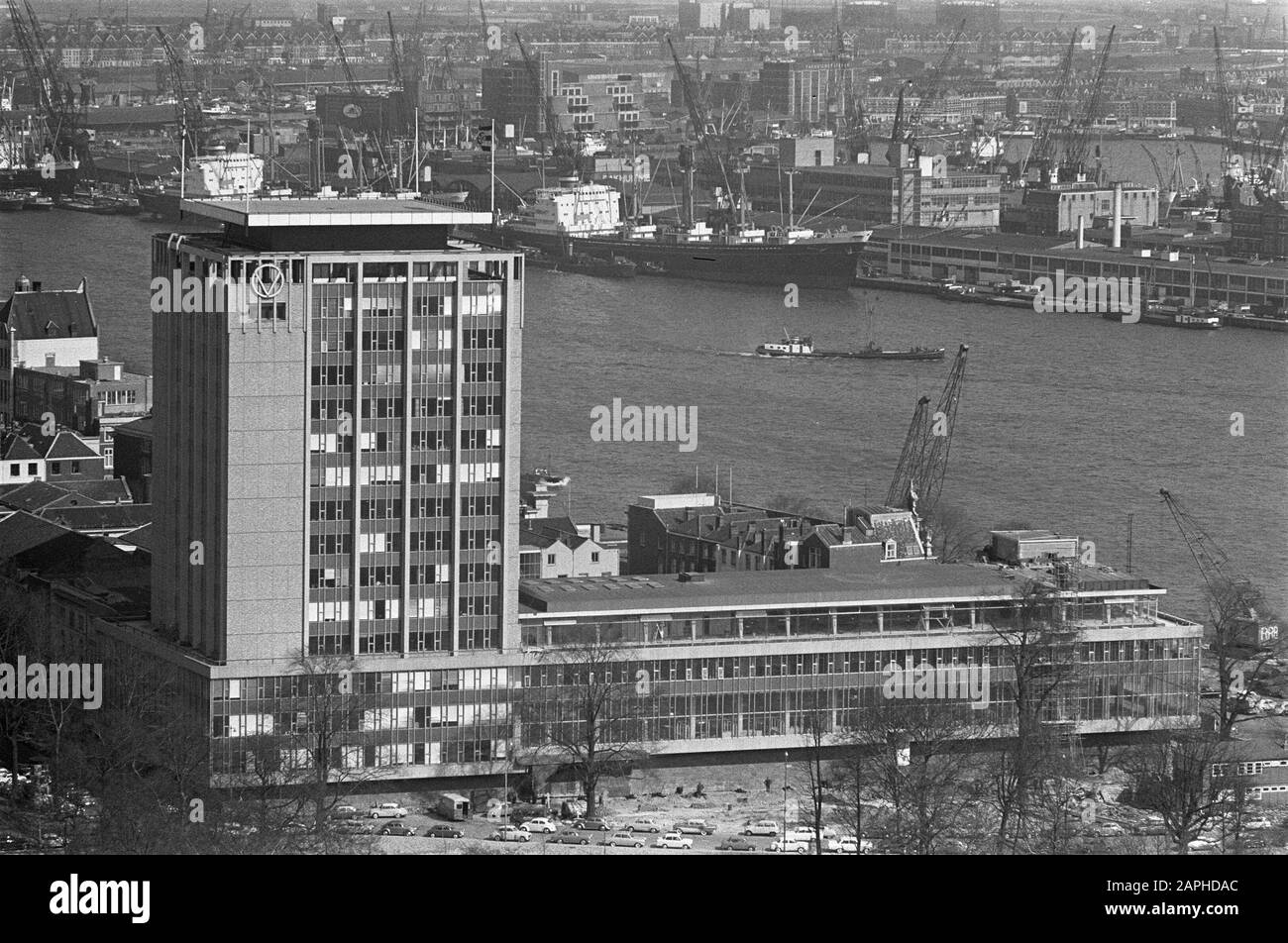 Le Port De Rotterdam Date : 22 Avril 1964 Lieu : Rotterdam, Zuid-Holland Mots Clés : Ports Banque D'Images