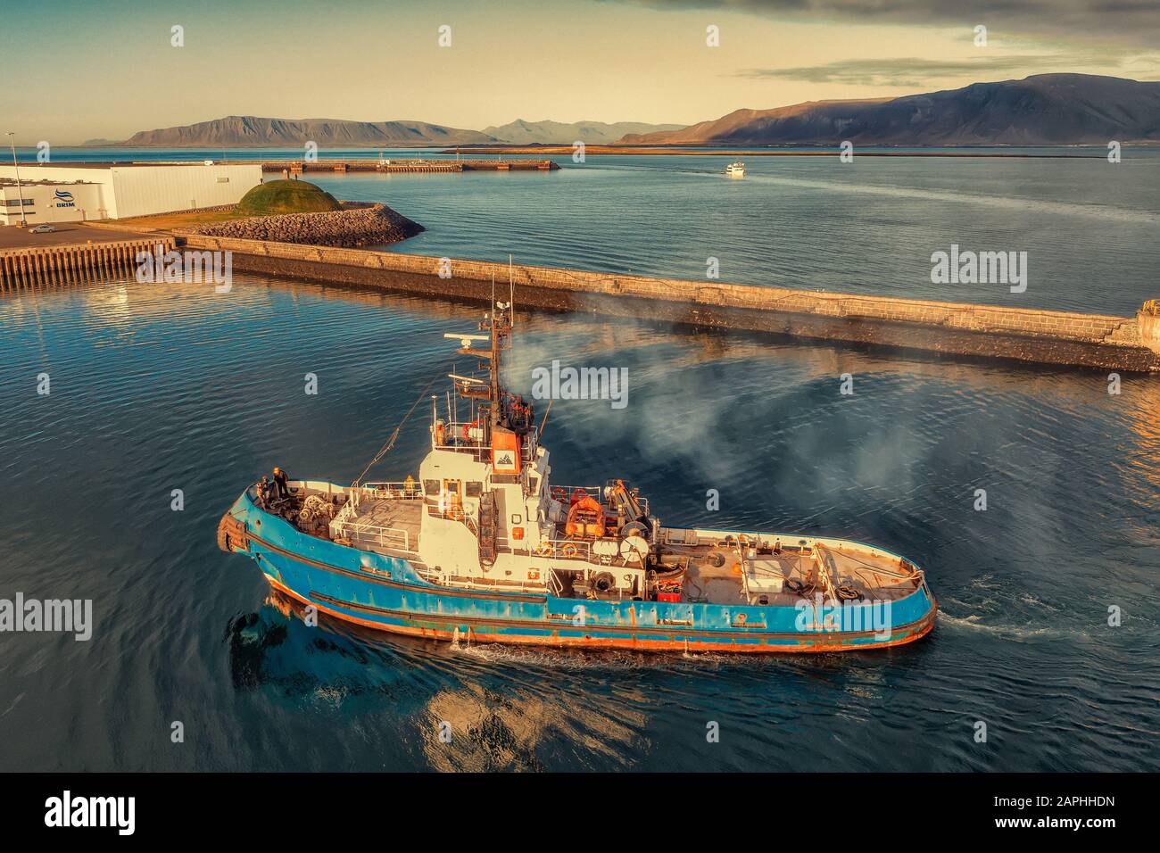 Chalutier De Fishig, Reykjavik, Islande Banque D'Images
