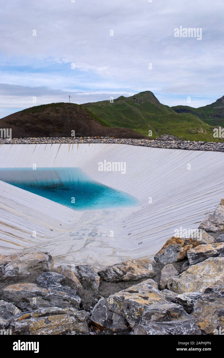 Lac Fallbodensee à Kleine Scheidegg dans la région de Jungfrau, en Suisse Banque D'Images