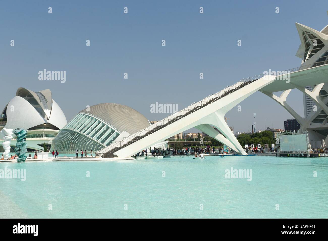 Valencia, Espagne - 07 août 2018 : Valencia est l'un des plus grands et plus animés de villes en Espagne. Il est situé à cette ville dans la partie sud-est de l'o Banque D'Images