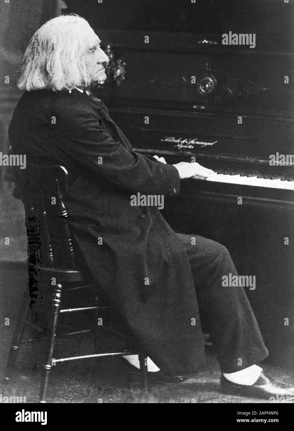 Franz LISZT (1811-1886) compositeur hongrois, vers 1885 Banque D'Images