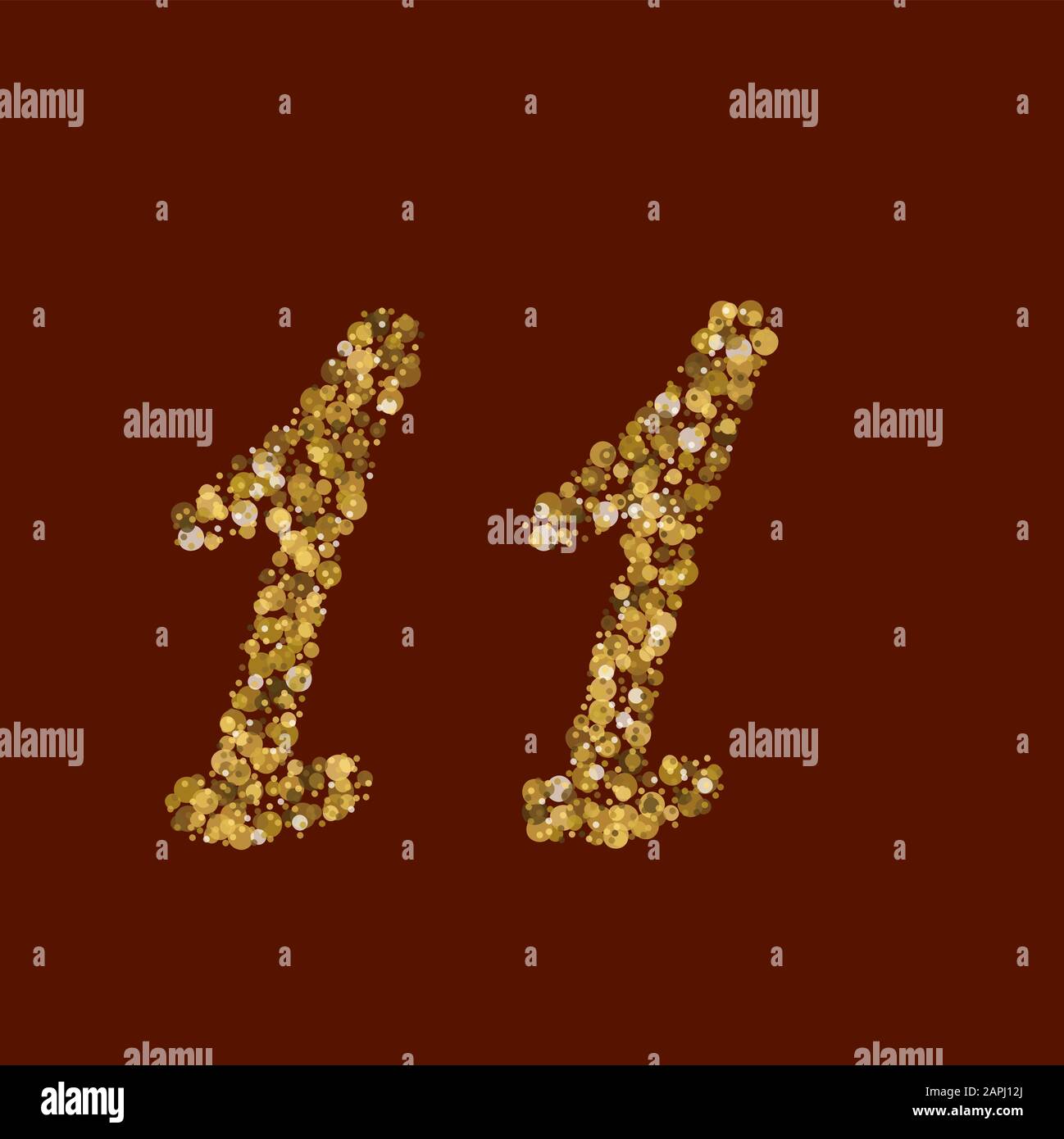 11 Nombre De Paillettes Dorees Drole De Fantaisie D Or Nouvel Alphabet Latin Manuscrit Sans Tache Vecteur Abc Calligraphie Latine Image Vectorielle Stock Alamy