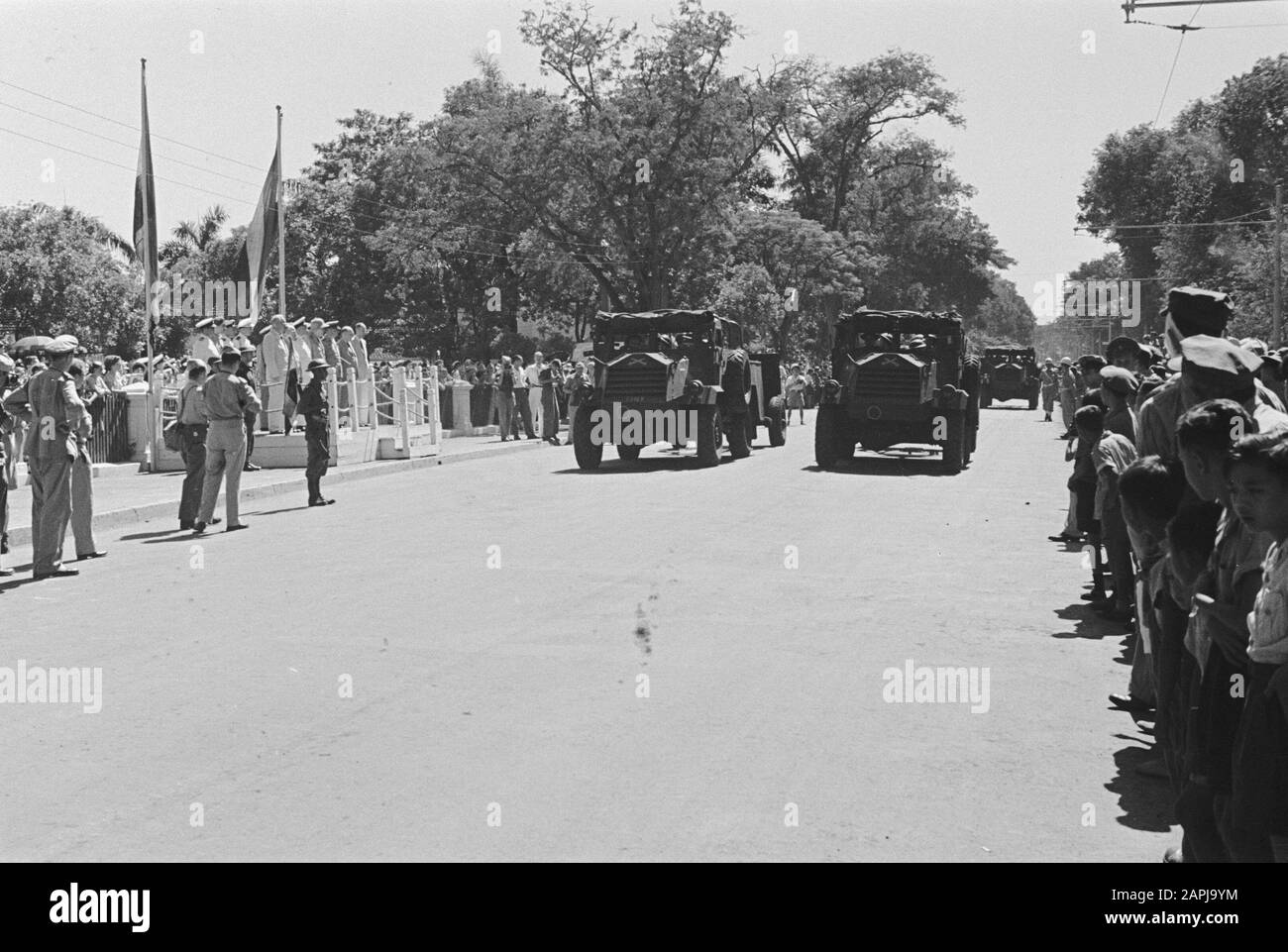 Parties Suivant La Naissance De La Princesse Marijke Description: Defilé Date: 19 Janvier 1947 Lieu: Batavia, Indonésie, Jakarta, Hollandais East Indies Banque D'Images