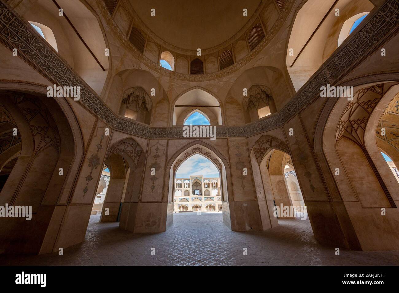 La mosquée Agha Bozorg à Kashan, Iran Banque D'Images