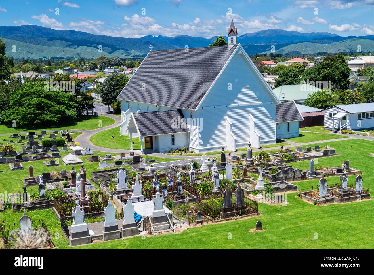 Église De Rangiātea, 1851, Ōtaki, Île Du Nord, Nouvelle-Zélande Banque D'Images