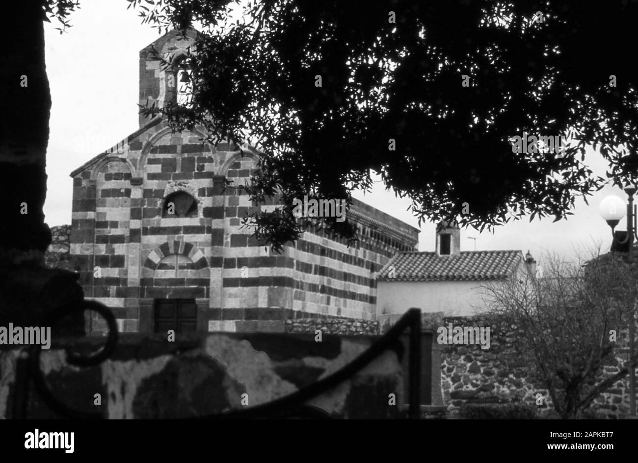 Ghilarza, Sardaigne, Italie. Église San Palmerio Banque D'Images