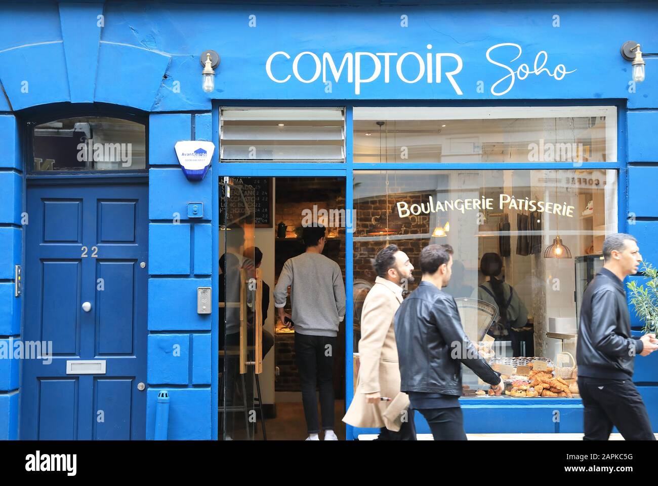 Pâtisserie française sur Noel Street à Soho, dans le centre de Londres, au Royaume-Uni Banque D'Images