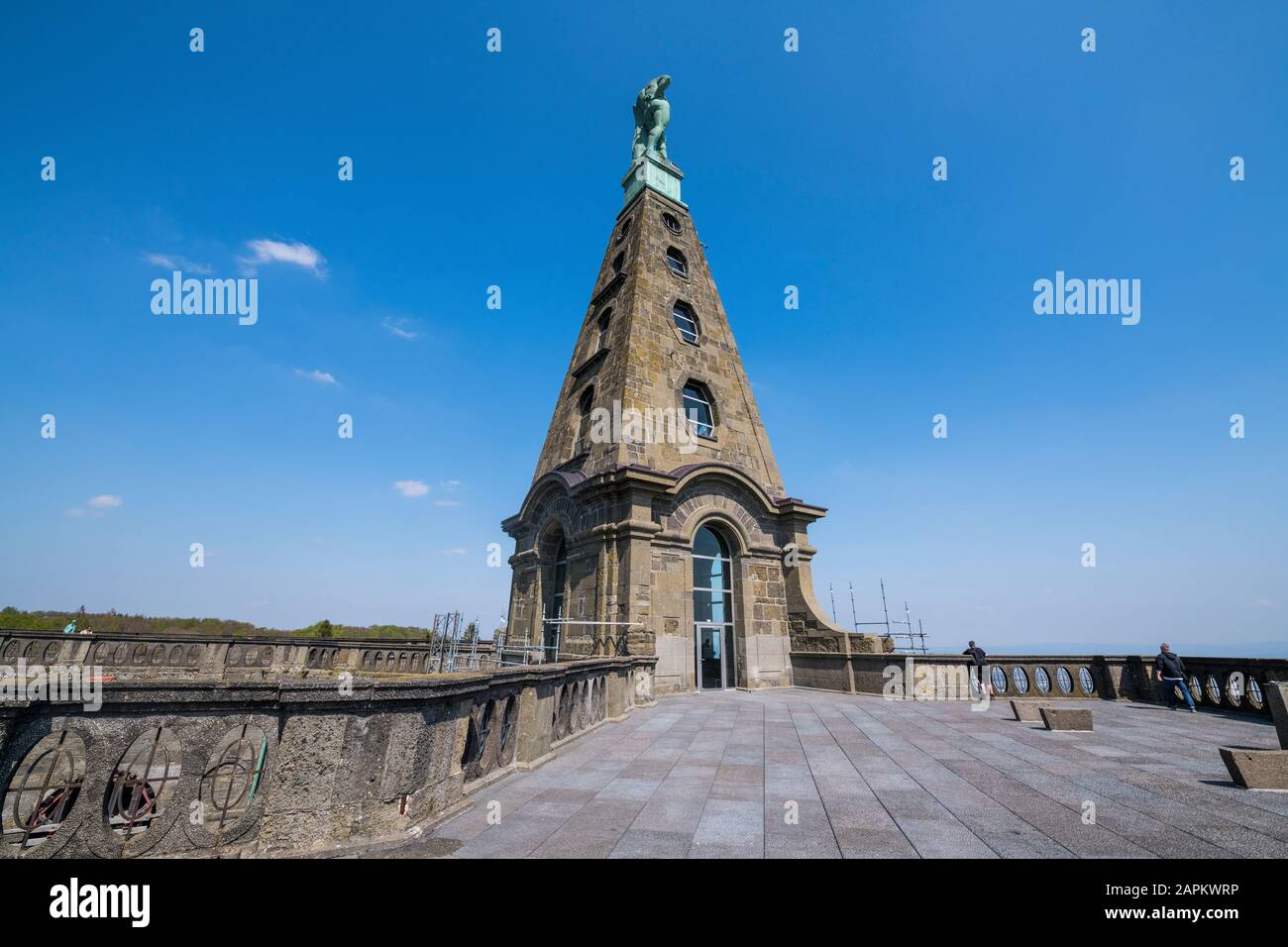 Allemagne, Hesse, Kassel, monument Hercules à Bergpark Wilhelmshoohe Banque D'Images