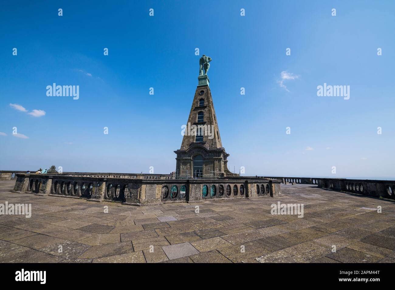 Allemagne, Hesse, Kassel, monument Hercules à Bergpark Wilhelmshoohe Banque D'Images