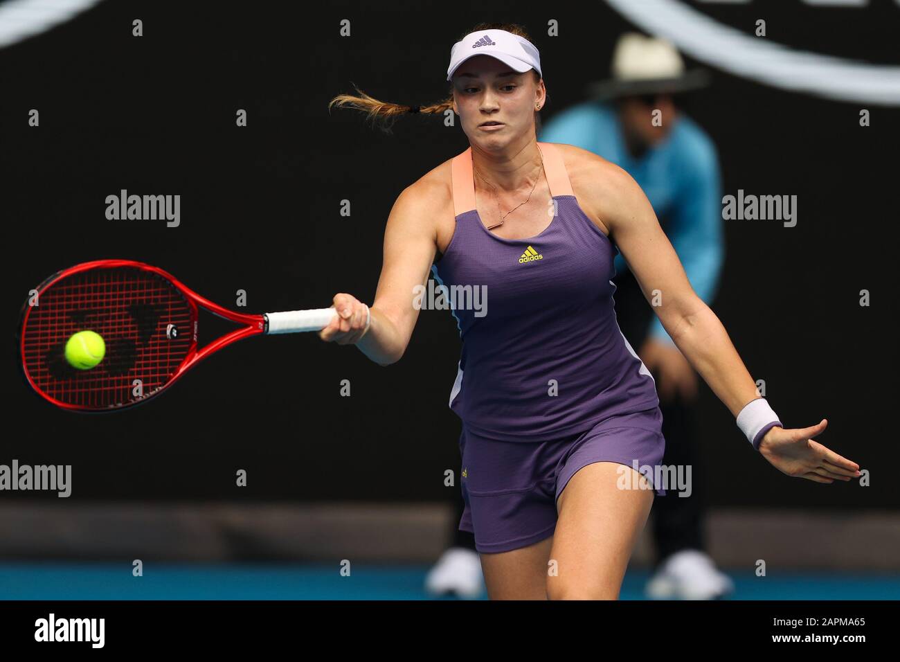 Melbourne, Australie. 24 janvier 2020. Ashleigh Barty of Australia bat Elena Rybakina du Kazakistan 6-3 6-2 lors du troisième match rond-point de l'ATP Australian Open 2020 au Melbourne Park, Melbourne, Australie, le 24 janvier 2020. Photo De Peter Dovgan. Crédit: Uk Sports Pics Ltd/Alay Live News Banque D'Images