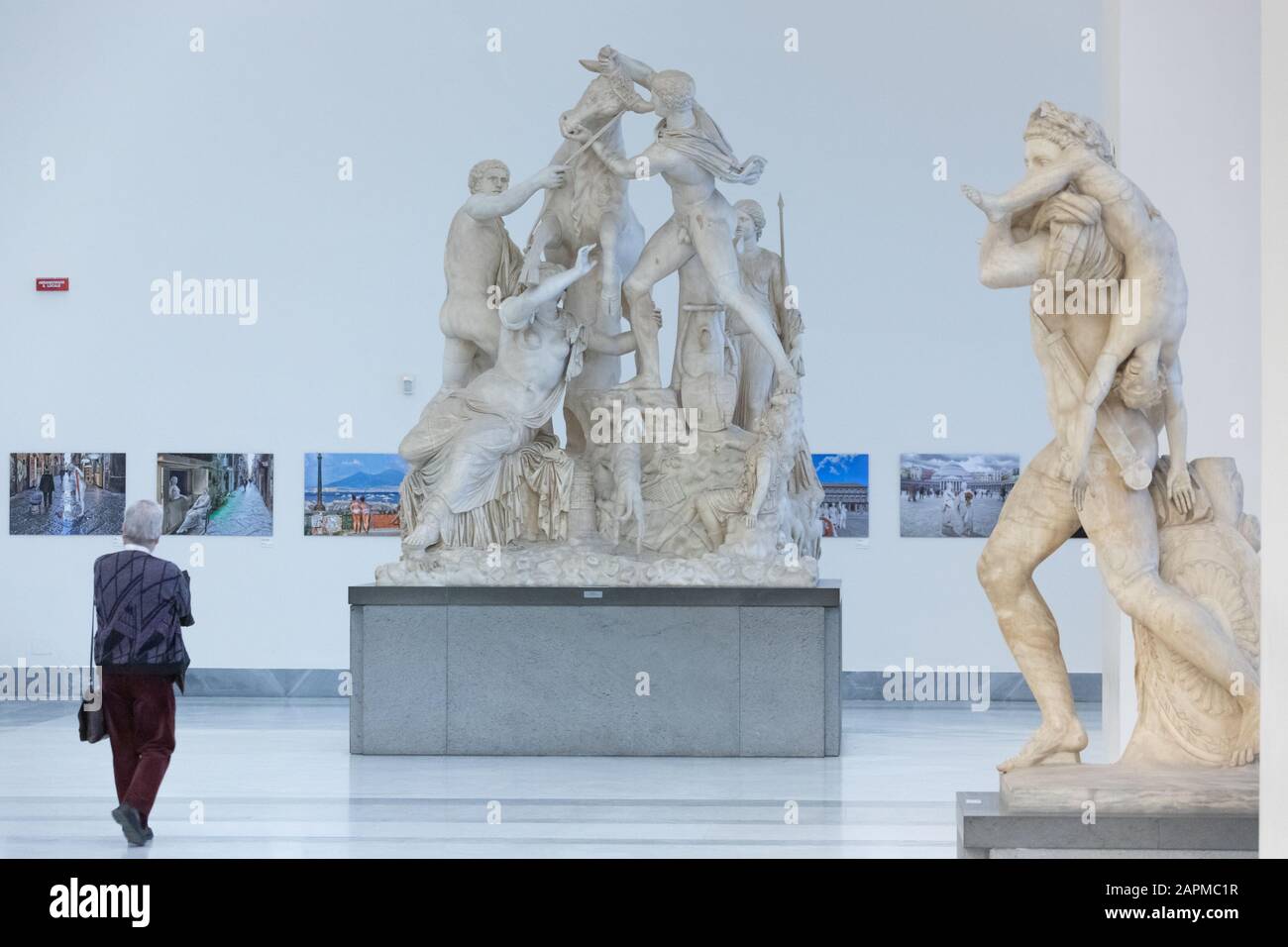 Farnese Bull, Musée Archéologique National, Naples, Italie Banque D'Images