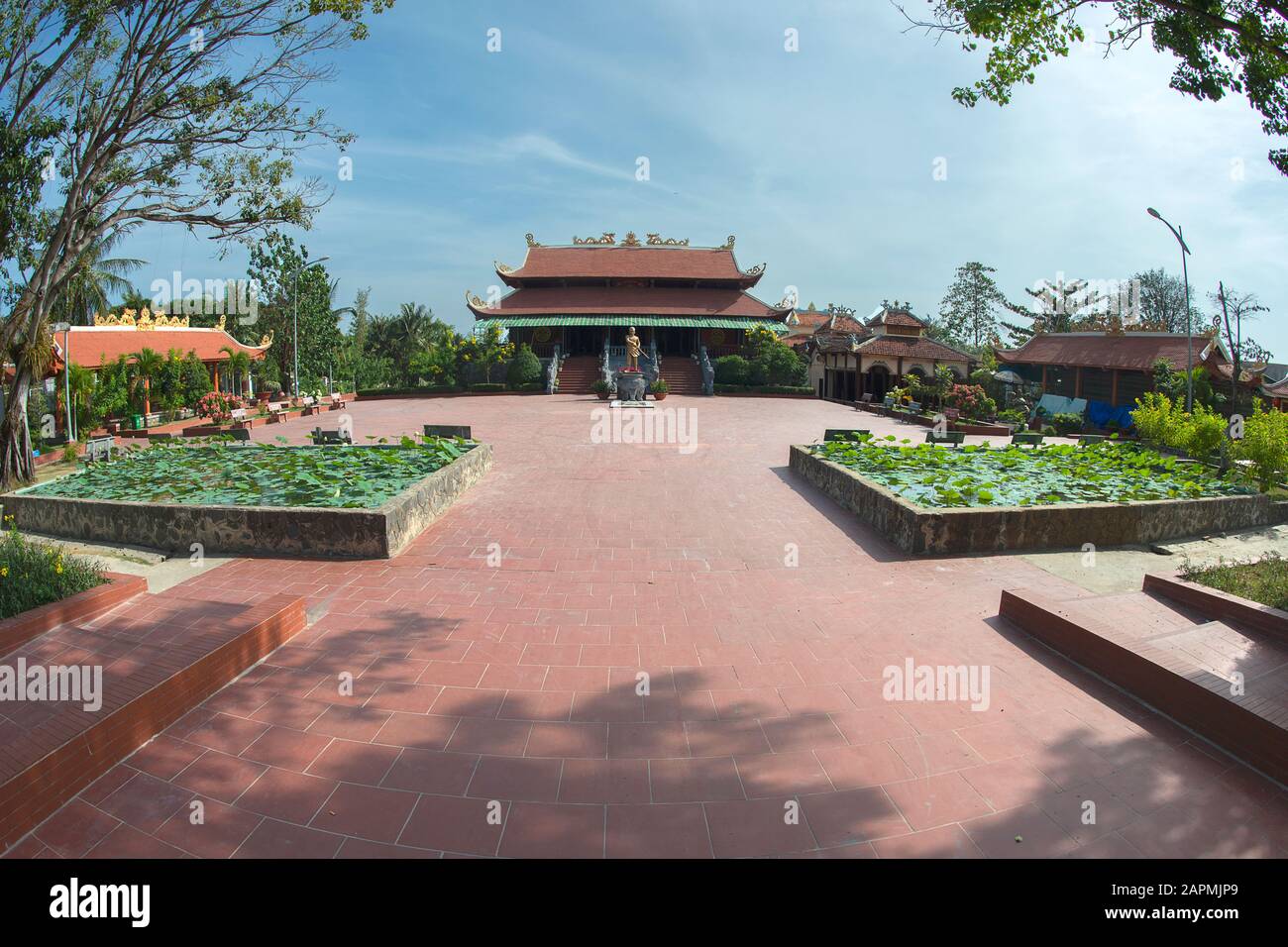 Magnifique Pagode Dinh Nguyen Trung truc (Ganh Dau), Phu Quoc, Sud-Vietnam Banque D'Images