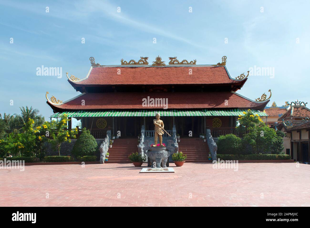 Magnifique Pagode Dinh Nguyen Trung truc (Ganh Dau), Phu Quoc, Sud-Vietnam Banque D'Images