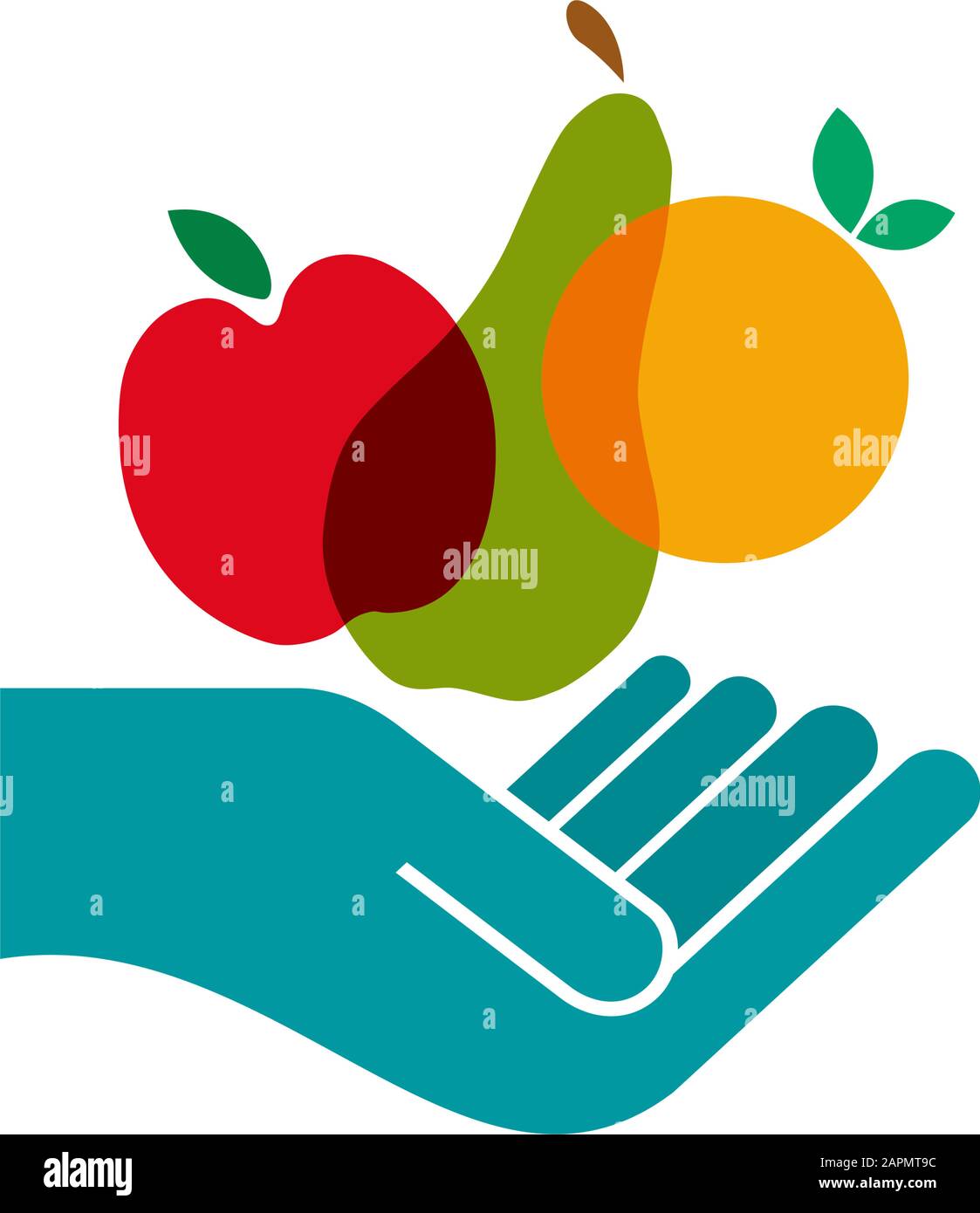 Signe vectoriel Greengrocer. Concept de nourriture lente Illustration de Vecteur