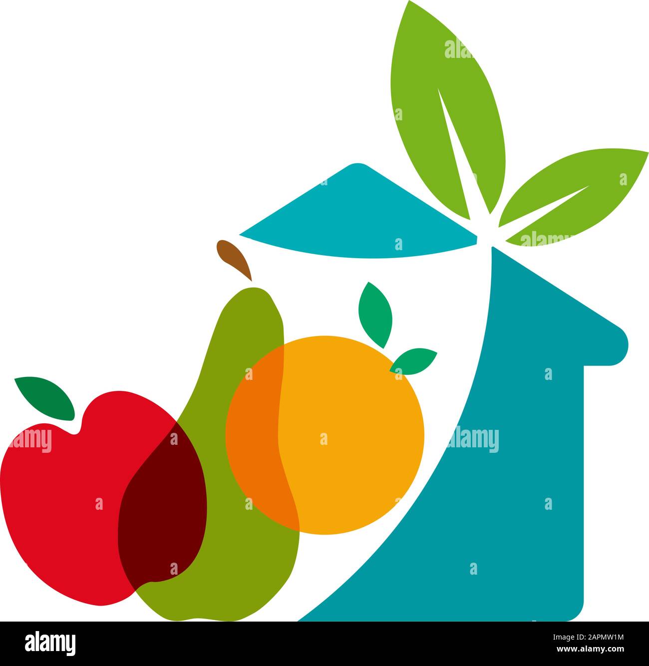 Signe vectoriel Greengrocer. Concept de nourriture lente Illustration de Vecteur