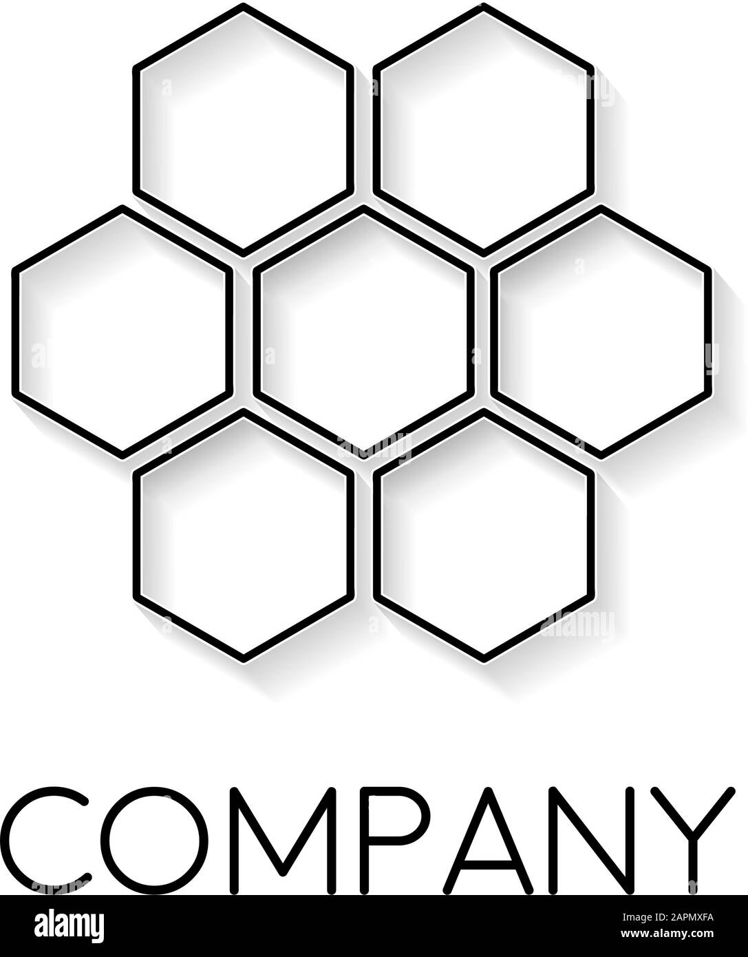 Signe vecteur résumé ruche, en style linéaire Illustration de Vecteur