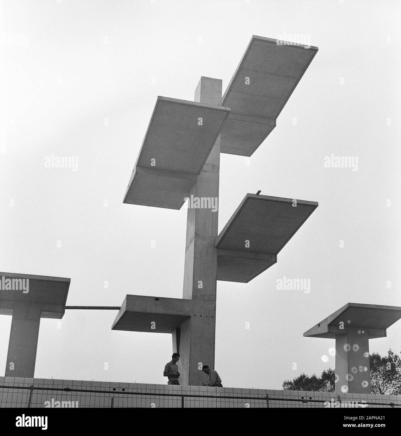 Préparations Championnats D'Europe Natation, Overzi (Travail) Date : 27 Septembre 1965 Mots Clés : Championdes, Préparations, Travail, Natation Banque D'Images