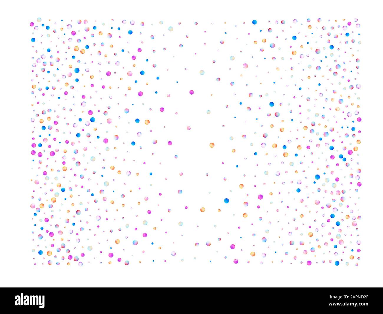 Billes en mesh de couleur claires. Confettis nouveau foyer de fond. Illustration de Vecteur