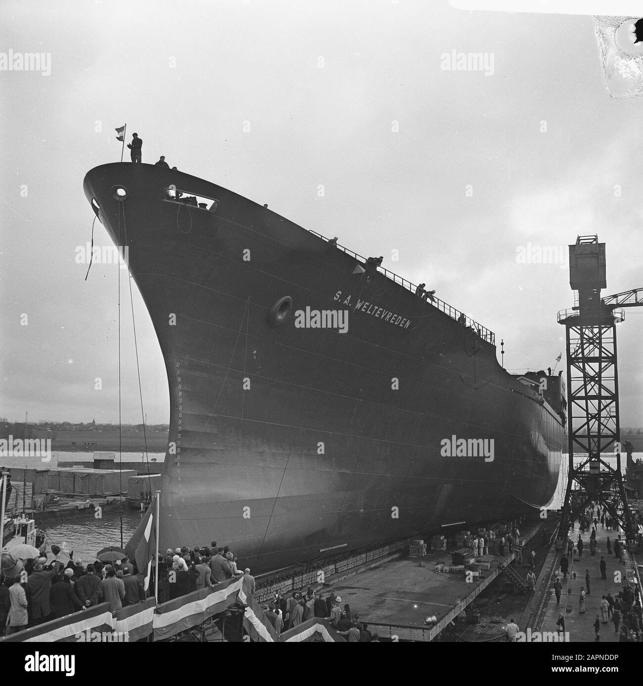 Tewaterlating Welsatisfait Date : 19 Avril 1966 Mots Clés : Lancement Banque D'Images