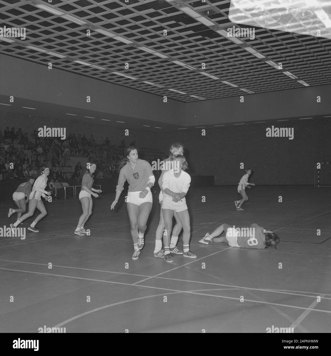 Handball au danemark Banque d'images noir et blanc - Alamy
