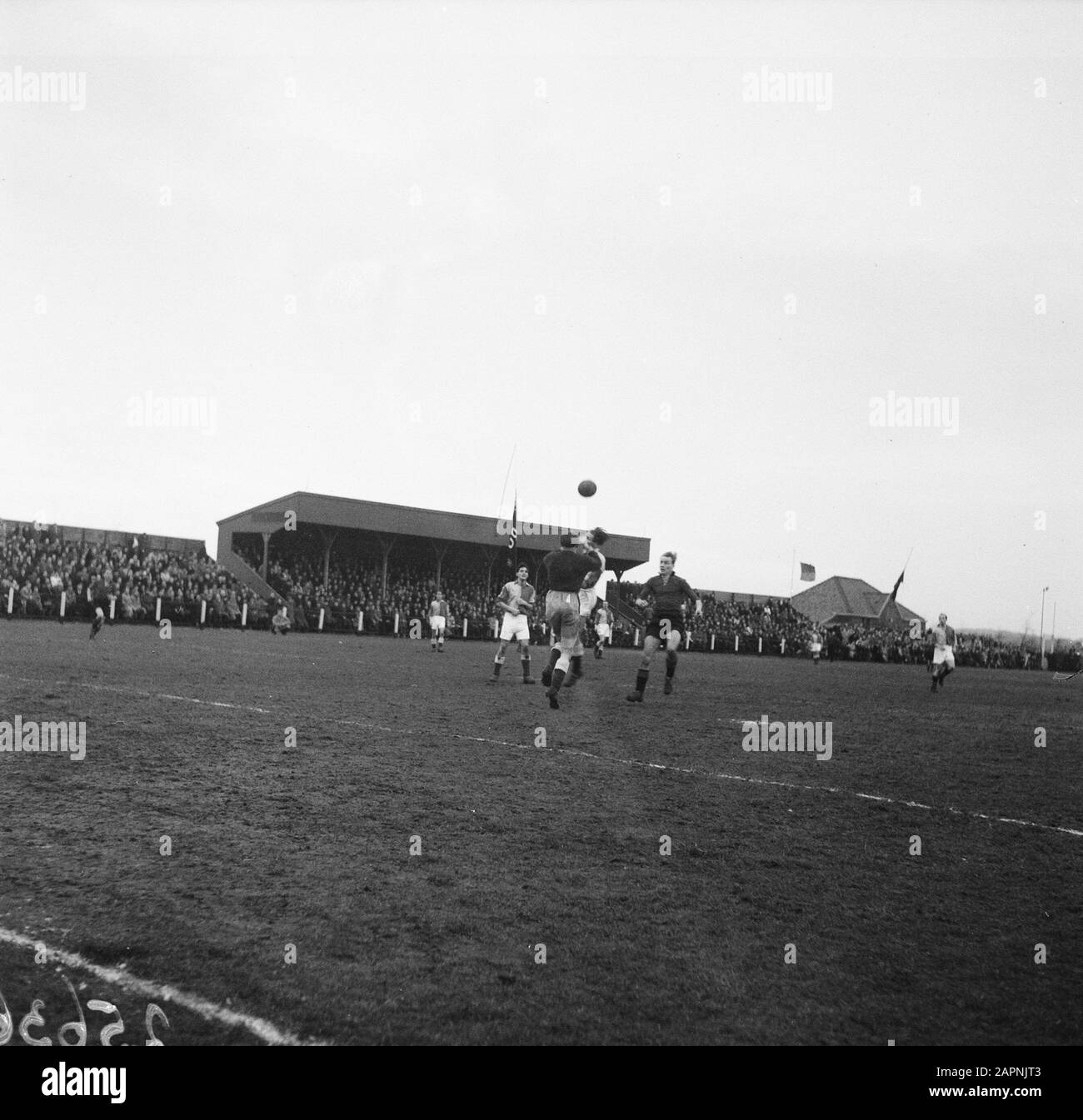 Football. Edo- DWS 1-0 Moment du jeu Date: 31 janvier 1948 lieu: Heemstede mots clés: Football Banque D'Images