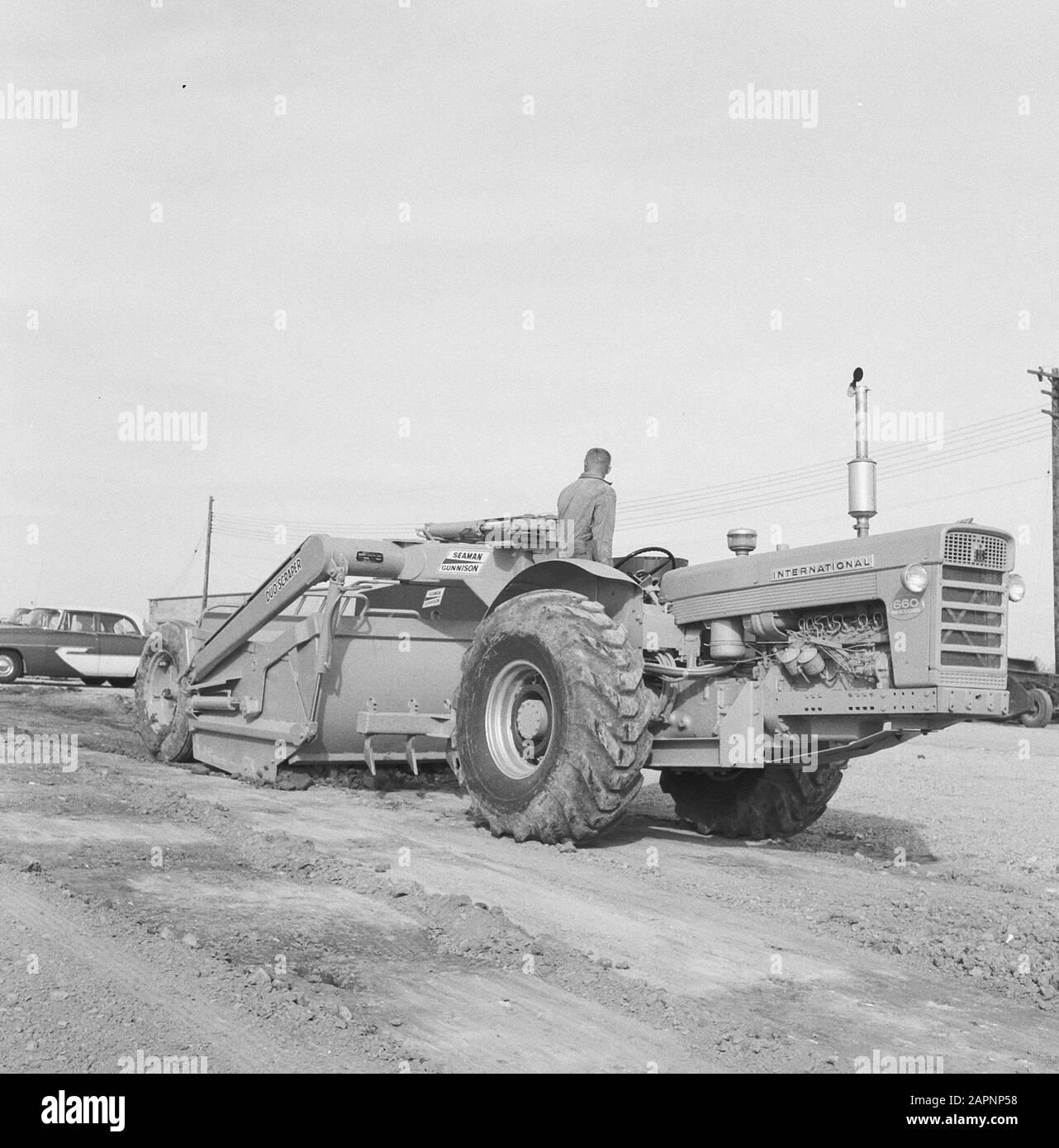 Duo-scraper/scarifier Date: Non daté mots clés: Machines et outils agricoles, travail Nom personnel: Seaman Banque D'Images