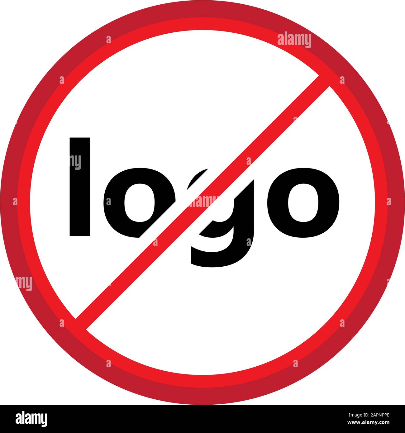 signe vectoriel nologo Illustration de Vecteur