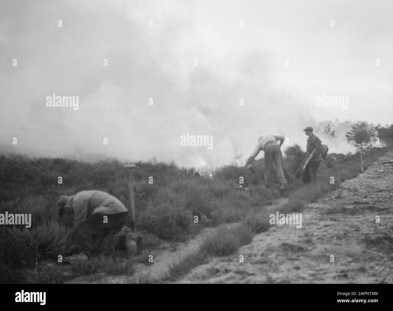 Paysages, feux, travailleurs Date: Non daté mots clés: Travailleurs, feux, paysages Banque D'Images