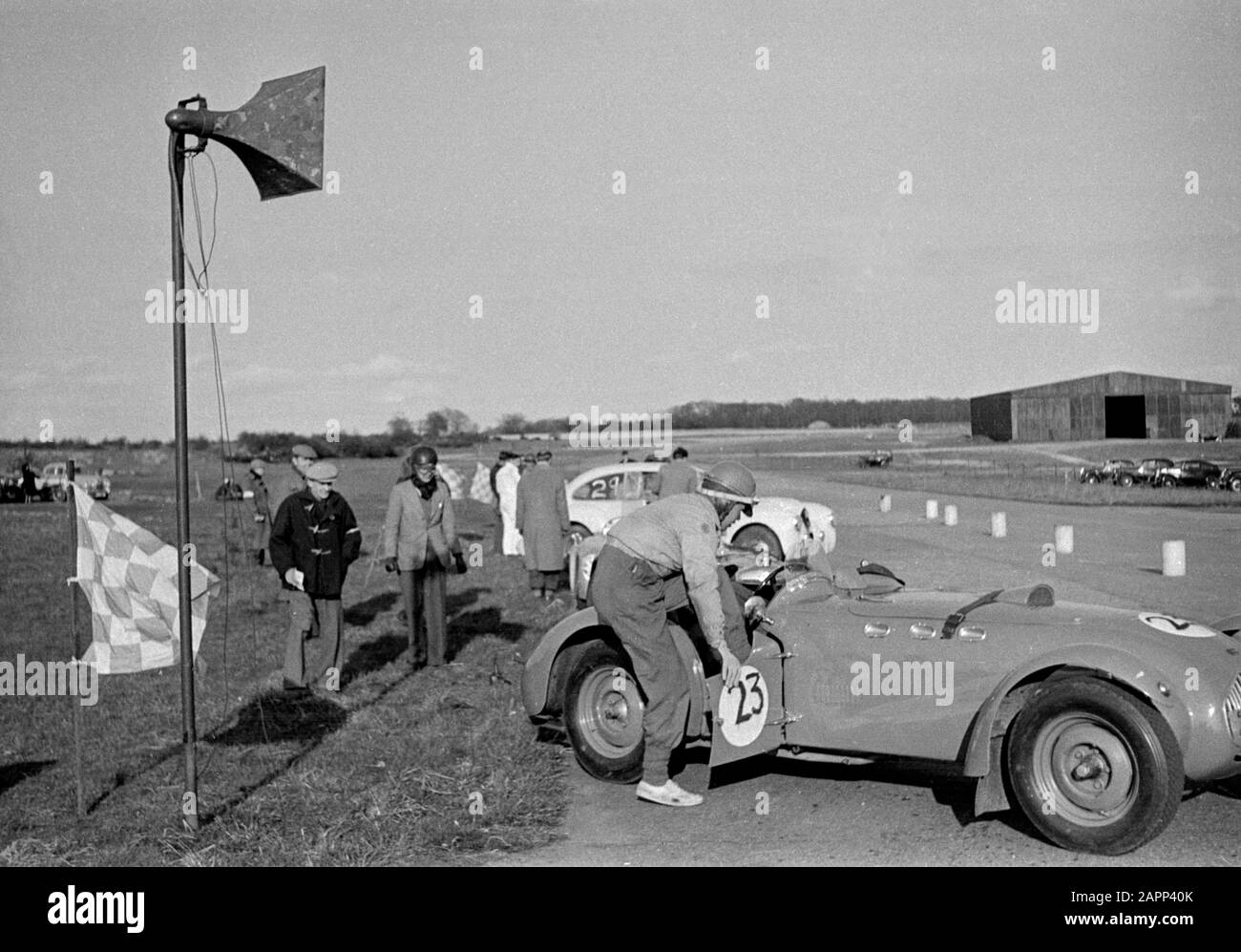 Healey Silverstone, Jacobs À Snetterton, 1953 Banque D'Images