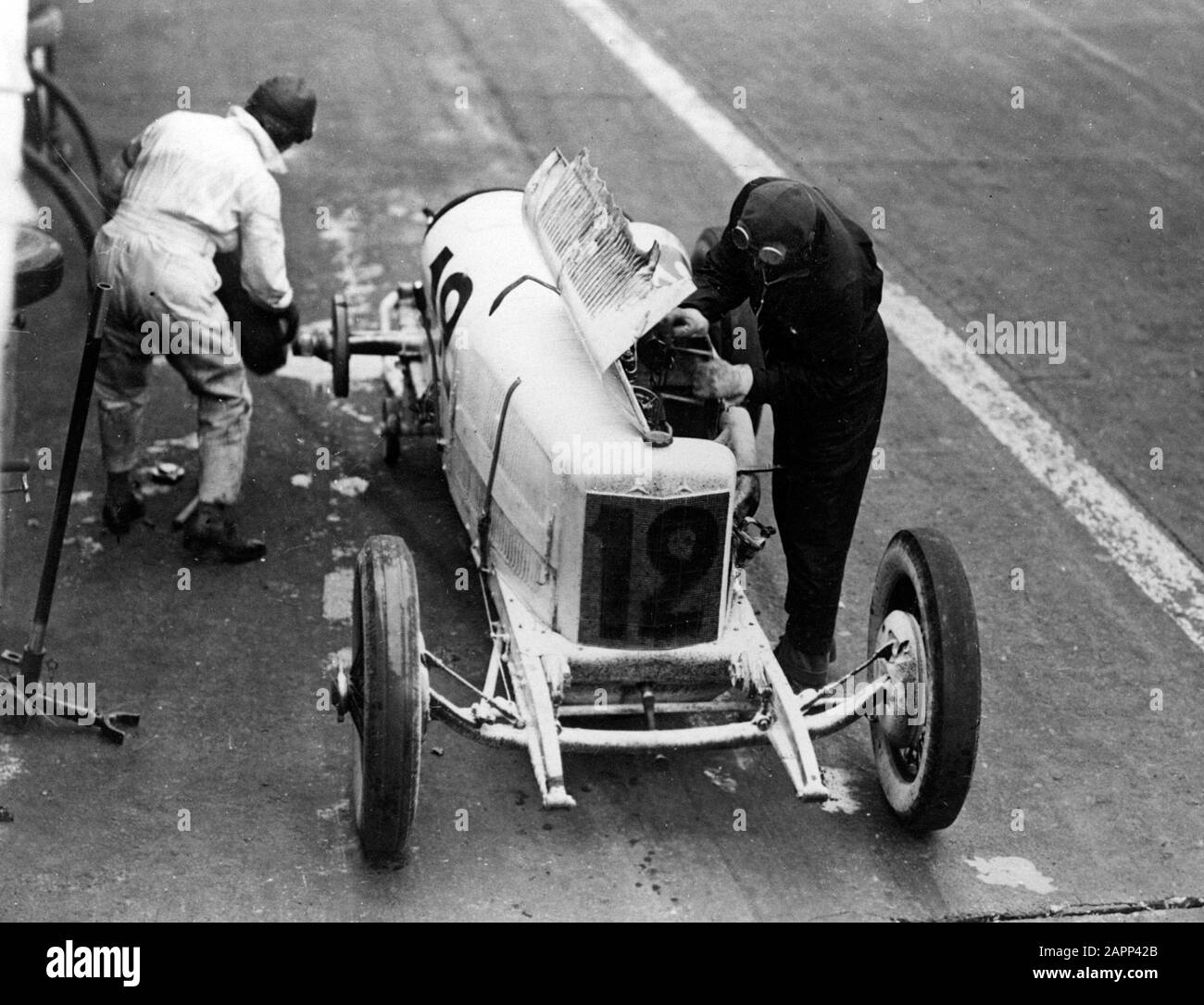 La Mercedes de Zborowski à 1924, le GP italien Monza.Zborowski a été tué dans la même course. Banque D'Images