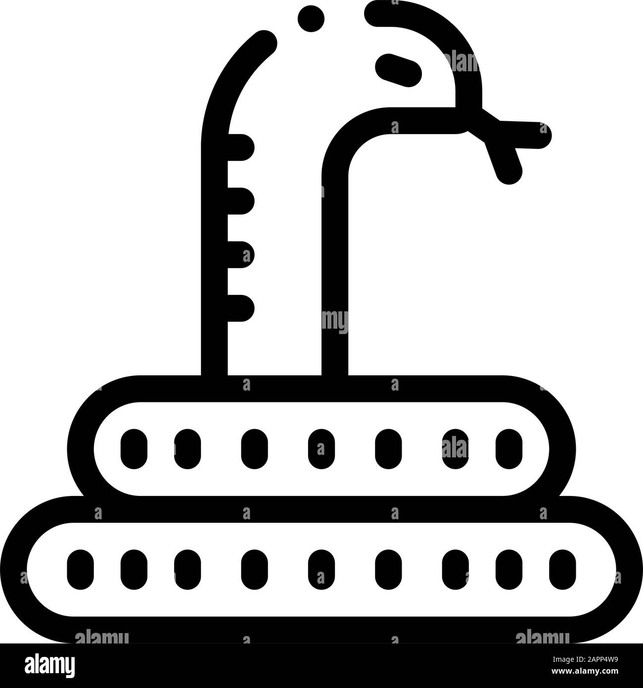 Illustration Du Contour Vectoriel De L'Icône Serpent Du Désert Illustration de Vecteur