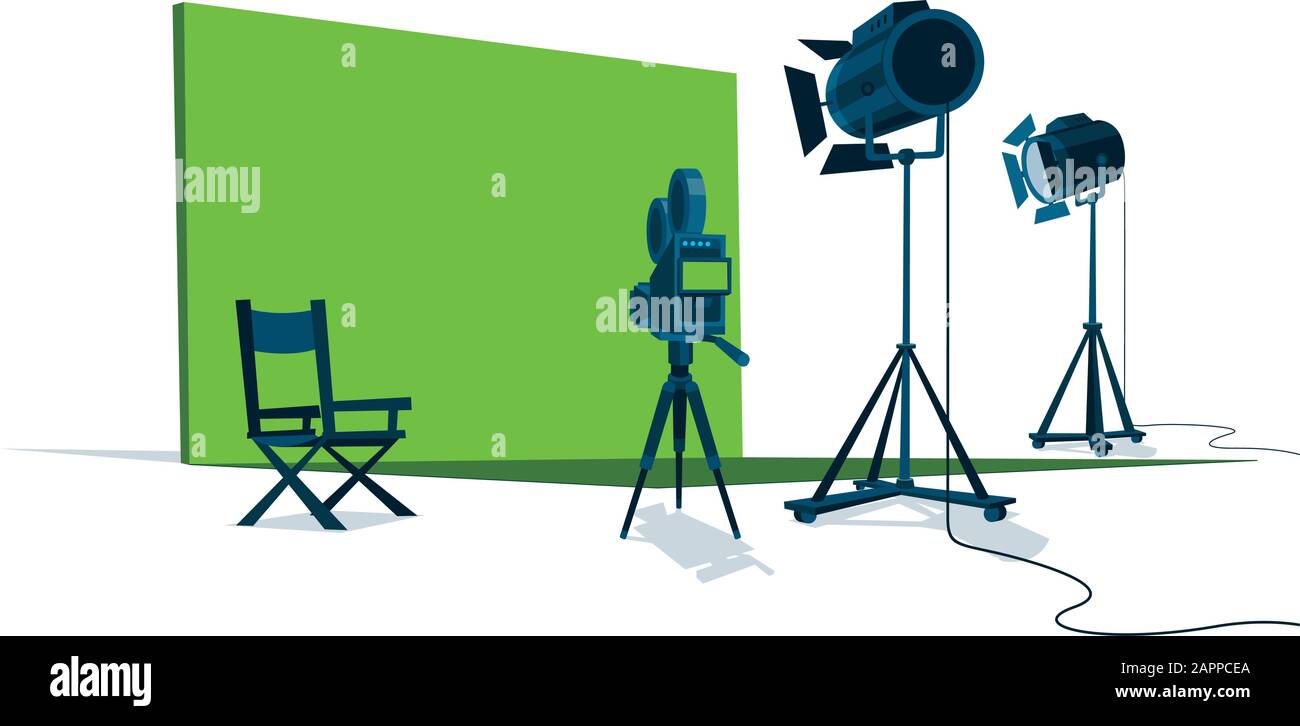 Studio De Jeu De Films Illustration de Vecteur