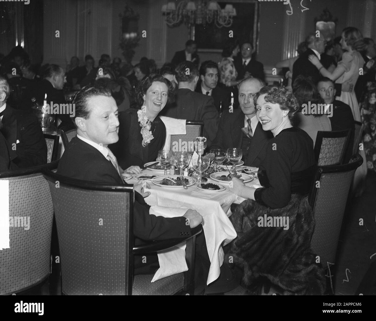 Objectifs Du Dîner De Noël Date : 27 Décembre 1948 Nom De L'Établissement : Doelen, The Banque D'Images