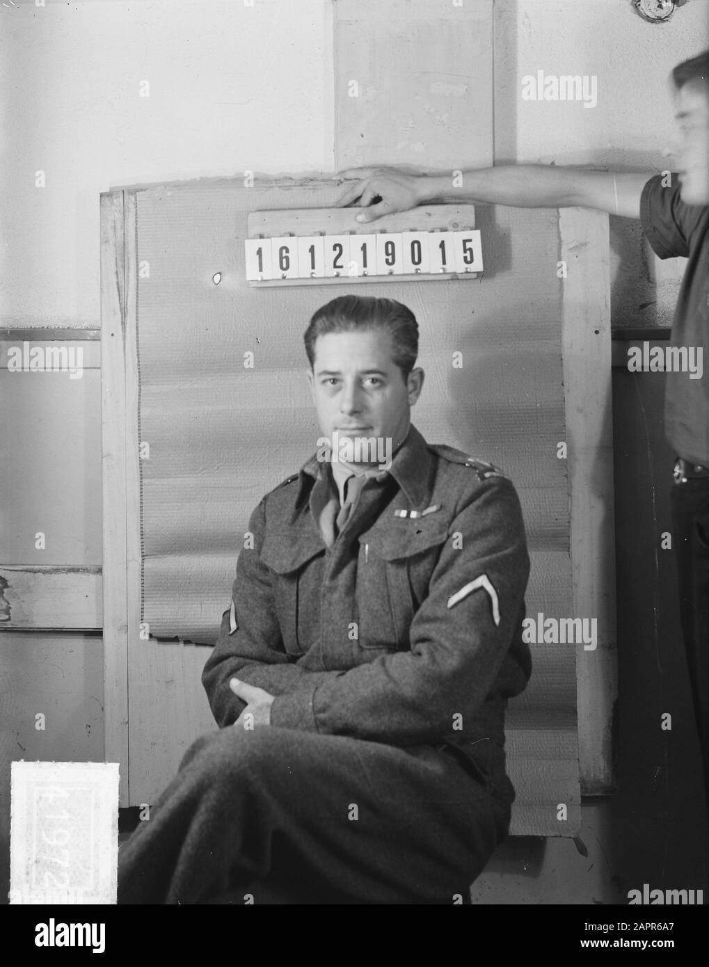 Pasfotos leger nr 161219015 Date : 19 septembre 1950 mots clés : Leger Banque D'Images