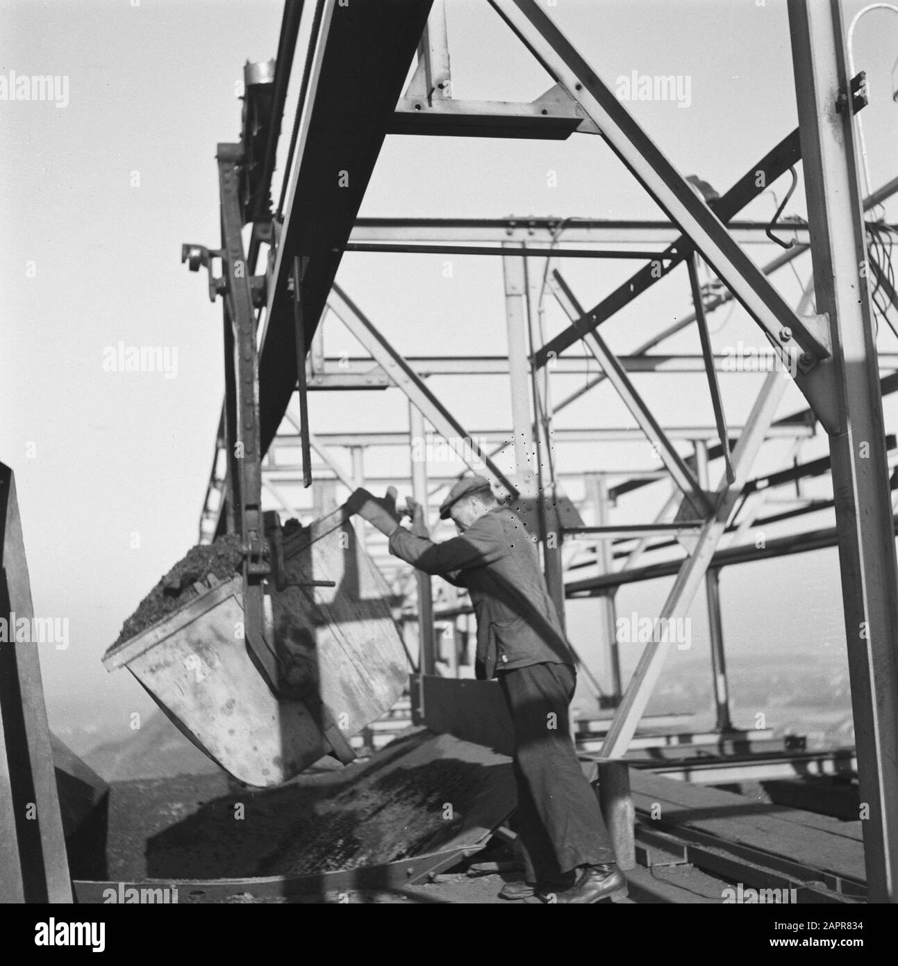 Mines dans le Limbourg Date : 1945 lieu : Limbourg mots clés : installations de charbon, seconde Guerre mondiale Banque D'Images