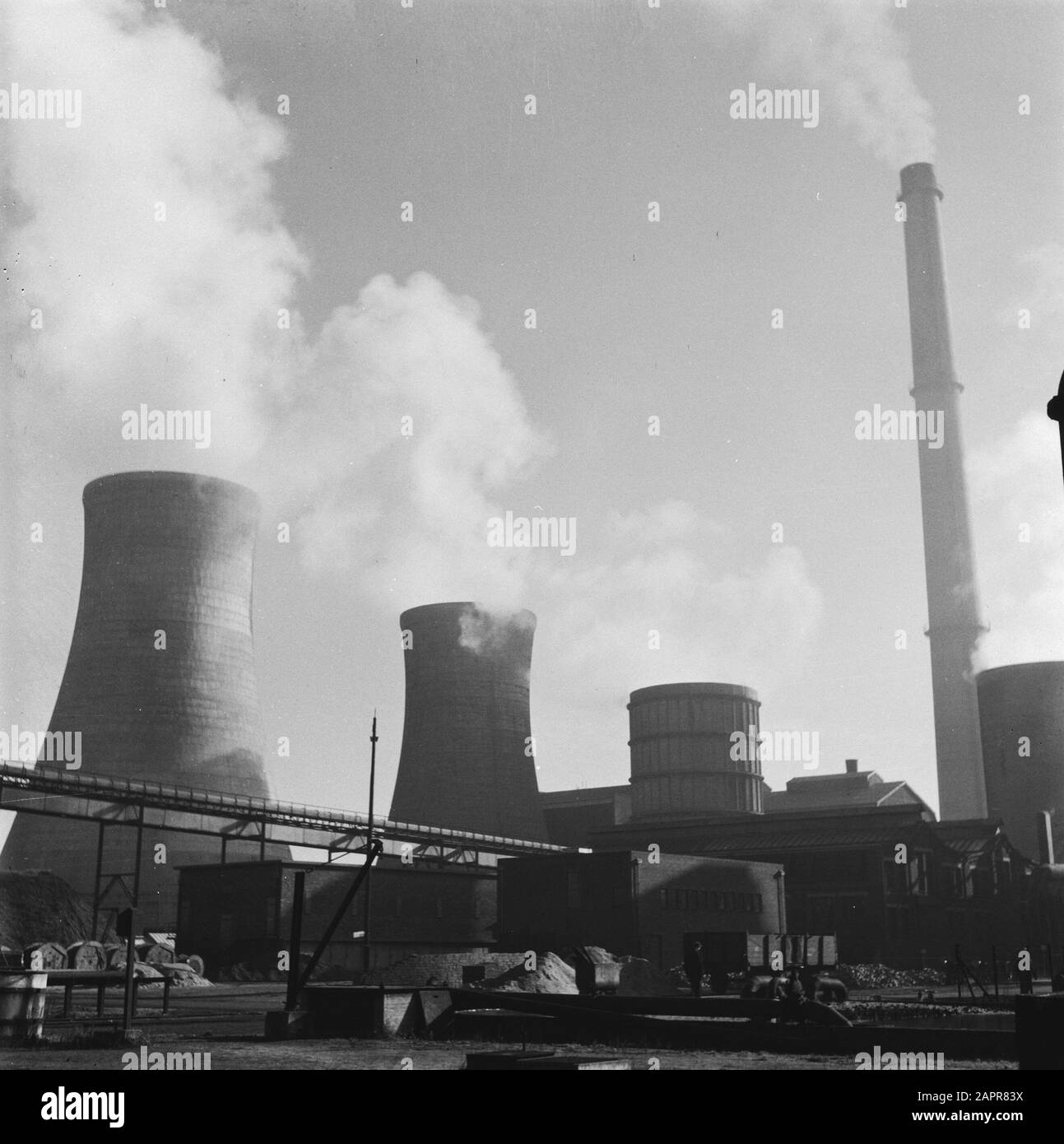 Mines dans le Limbourg Date : 1945 lieu : Limbourg mots clés : installations de charbon, seconde Guerre mondiale Banque D'Images