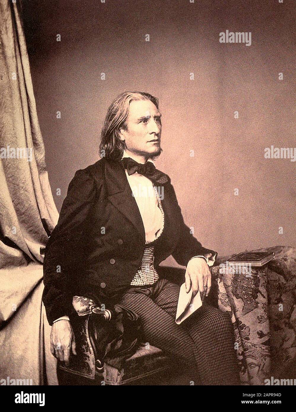 FRANZ LISZT (1811-1886) le compositeur hongrois en 1858 Banque D'Images