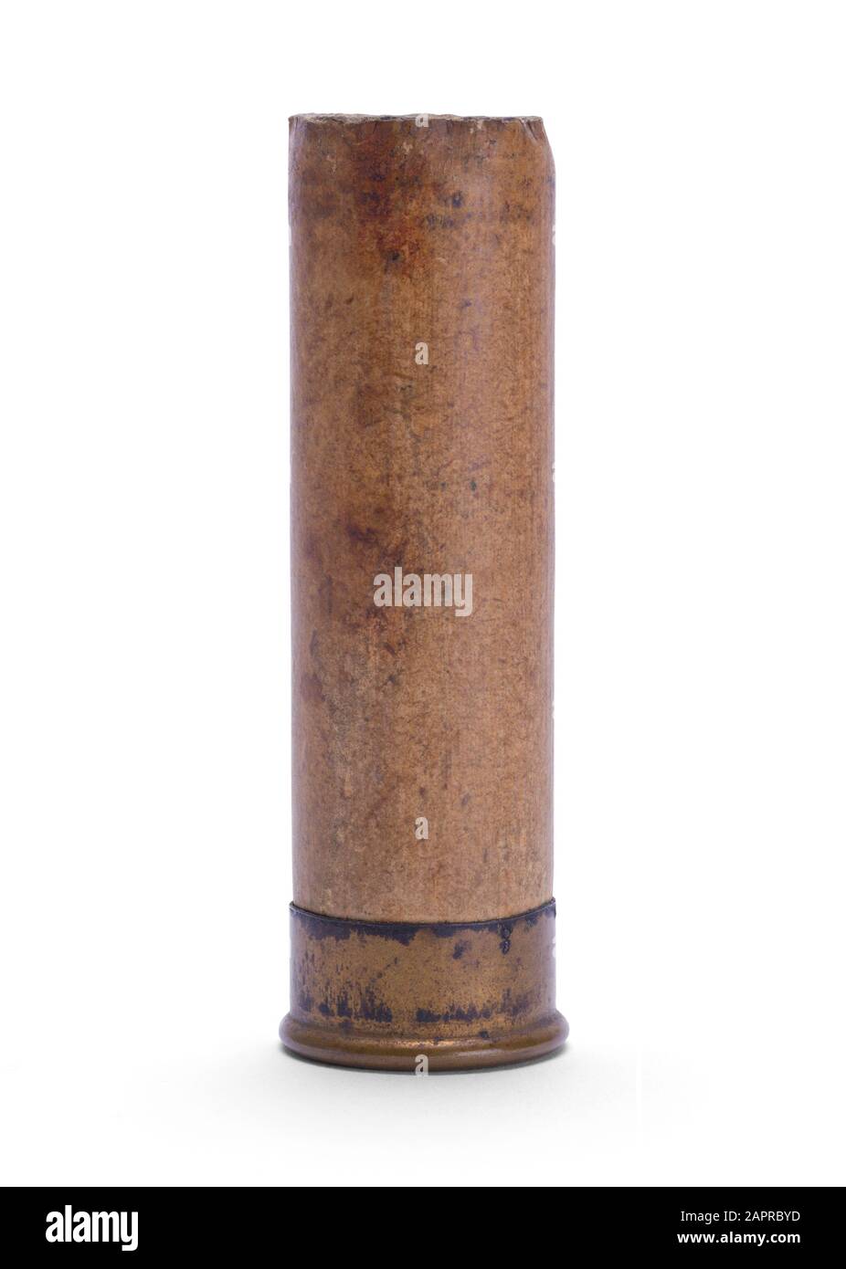 Coque En Carton Ancien, Isolée Sur Fond Blanc. Banque D'Images