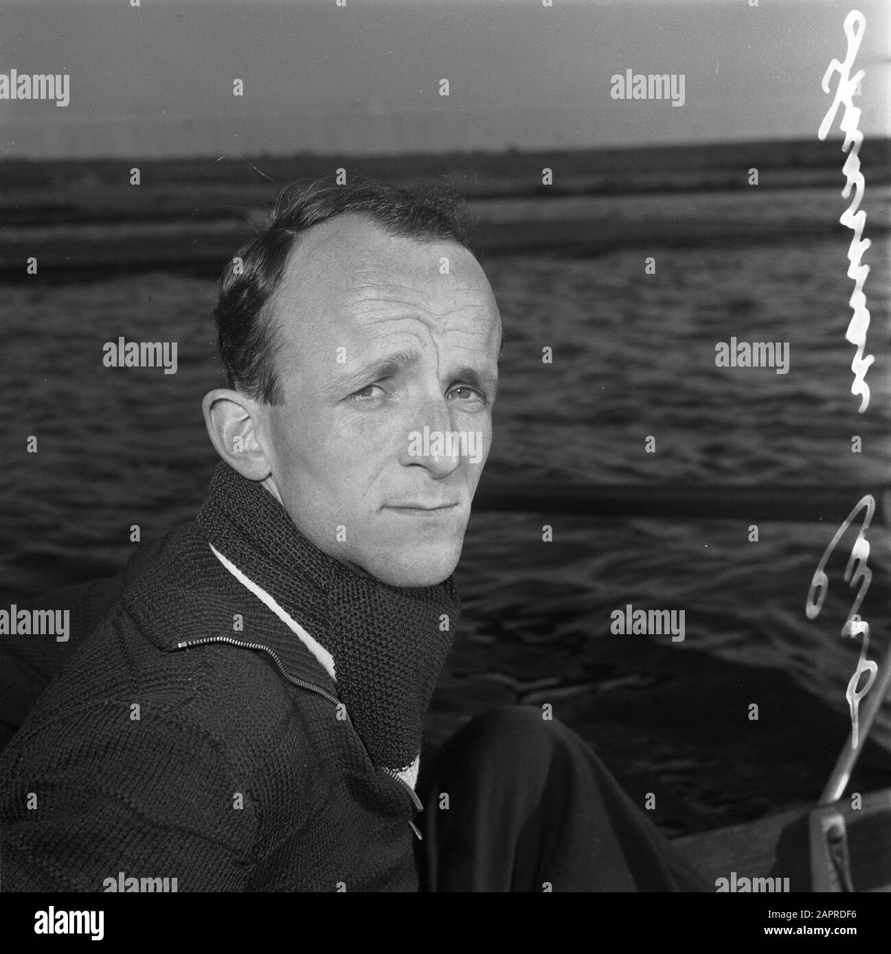 Aviron. Quatre avec contrainte. Matériel Hans Caro Annotation: Sélectionné pour les Jeux olympiques d'Helsinki Date: 13 mai 1952 mots clés: Portraits, aviron, sportifs Nom personnel: Caro, Hans Banque D'Images