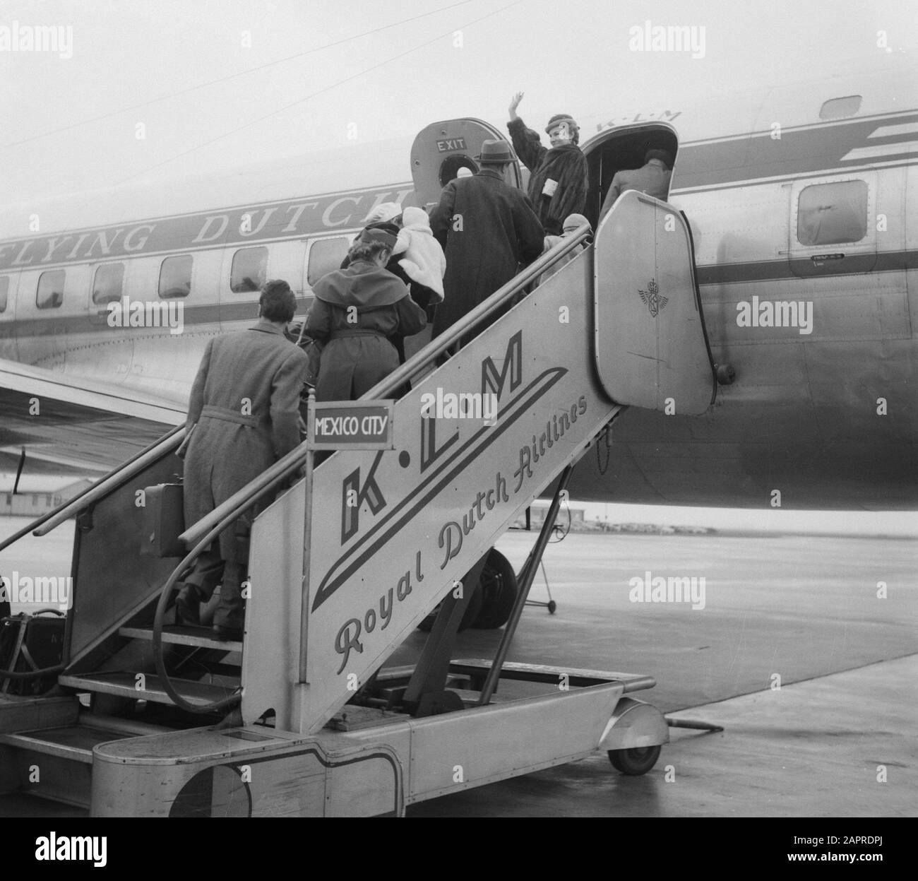 Départ appareil de 1ère ligne au Mexique Date : 14 octobre 1952 lieu : Mexique mots clés : départ Banque D'Images